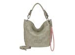 Schultertasche FRITZI AUS PREUSSEN "Fritzi31N", Damen, Gr. B/H/T: 26cm x 28cm x 13cm onesize, moss, 100% Polyurethan, unifarben, Taschen Schultertasche, mit Kordel-Anhänger