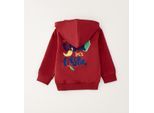 Sweatshirt SARABANDA "BABY BOY SWEATER", Jungen, Gr. 5A, rot (dunkelrot), 100% Baumwolle, Sweatshirts Sweatshirt