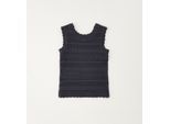 T-Shirt IDO "BABY GIRL KNITWEAR", Mädchen, Gr. 3A, schwarz (grau), 78% Baumwolle, 22% Polyamid, Shirts T-Shirt