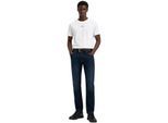 Crosshatch Heren Cadman Straight Leg Jeans (Donker Was)