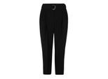 Boss Tapiah effen rechte broek voor dames (Zwart)