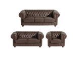 Max Winzer , Braun , Leder , Echtleder , Anilinleder , Buche , 200x76x98 cm , Goldenes M, Made in Europe ,