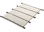 Badematte KLEINE WOLKE "Travis, Badvorleger, Badezimmer Teppich", beige (natur), H:14mm, Baumwolle, Badematten, Badematte, Badteppich, gestreift mit Quasten, reine Baumwolle, waschbar