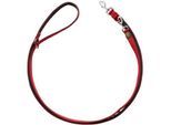 Hunter Verstellbare Führleine Neopren rot/ schwarz 2 cm, 3 m