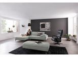 Ecksofa W.SCHILLIG "valentinoo, Designsofa, bequem, elegant und zeitlos, L-Form", grau (grau z73), B:299cm H:83cm T:178cm, Longlife Xtra-Leder Z73: Naturwalkleder der Luxusklasse aus den erlesensten Rohhäuten. Hautstärke 1, 1 – 1, 3 mm, Sofas, Ecksofa, inklusive Hocker, mit Sitztiefenverstellung, Breite 299 cm