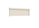 Außenrollo Beige, Tuch Beige, Kasten Cremeweiß RAL 9001, 180 cm breit, lichtdurchlässig 180 cm breit, individuell konfigurieren
