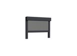 Außenrollo Anthrazit, Kasten Eckig 90° 95 x 95 mm, Anthrazitgrau RAL 7016, 800 x 600 mm, 80 cm breit Basic, individuell konfigurieren