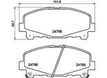 DON Bremsbelagsatz, Scheibenbremse pcp1481 für HONDA