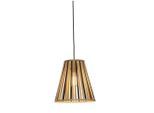 Good & Mojo , Naturfarben, Schwarz , Holz , Bambus , rund , 30x30x30 cm , LED-Leuchtmittel austauschbar ,