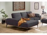 Ecksofa W.SCHILLIG "run, Designsofa mit tollem Sitzkomfort, bequem, L-Form", grau (anthrazit w82), B:279cm H:88cm T:178cm, Longlife Xtra-Leder Z73: Naturwalkleder der Luxusklasse aus den erlesensten Rohhäuten. Hautstärke 1, 1 – 1, 3 mm;ROHLEDER Jacquard-Flachgewebe Q2 W60 (63% Polyester, 37% Polyacryl);ROHLEDER Chenille-Flachgewebe Q2 W77 (68% Polyacryl, 32% Polyester);Stoff S37 (100% Polyester),
