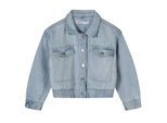 Minoti Meisjes Denim Cropped Bomberjack (Lichtblauw)