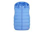 Minoti Gevoerd vest met afneembare capuchon voor meisjes (Lichtblauw)