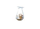 Ornament GOEBEL "Jahreshase 2026", braun (bunt), B:6,5cm H:6,5cm T:8cm, Biskuitporzellan, Dekofiguren, Ornament