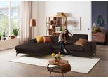 Ecksofa W.SCHILLIG "Piedroo, Designsofa mit tollem Sitzkomfort, elegant und bequem, L-Form", braun (braun z59), B:303cm H:70cm T:193cm, Longlife Xtra-Leder Z59: Glattleder mit modischer Prägung. Hautstärke 0, 9 - 1, 1 mm, Sofas, Ecksofa, Kopfteilverstellung, wahlweise mit Sitztiefenverstellung, Breite 303cm