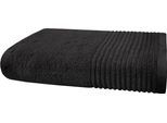 Duschtuch DYCKHOFF "Duschtuch BRILLANT, Baumwolle, 70x140 cm, 550 g/m²", schwarz, B:70cm L:140cm, Frottier, Baumwolle, Handtücher, Duschtuch, Baumwolle