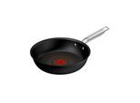 Bratpfanne TEFAL "Experience Unbreakable", schwarz, B:25,8cm H:7,9cm L:43,9cm Ø:24cm, Pfannen, Bratpfanne, FusionCore Antihaftversiegelung, Induktion, Temperaturanzeiger