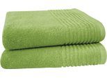 Handtücher DYCKHOFF "Handtuch-Set BRILLANT 2-tlg., Baumwolle, 50x100 cm", apfel, B:50cm L:100cm, Frottier, Baumwolle, Handtücher, Handtücher, Baumwolle