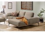 Ecksofa W.SCHILLIG "run, Designsofa mit tollem Sitzkomfort, bequem, L-Form", beige (ecru w82), B:279cm H:88cm T:178cm, Longlife Xtra-Leder Z73: Naturwalkleder der Luxusklasse aus den erlesensten Rohhäuten. Hautstärke 1, 1 – 1, 3 mm;ROHLEDER Jacquard-Flachgewebe Q2 W60 (63% Polyester, 37% Polyacryl);ROHLEDER Chenille-Flachgewebe Q2 W77 (68% Polyacryl, 32% Polyester);Stoff S37 (100% Polyester), Sofa