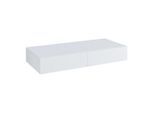 [en.casa] Wandregal, Weiß, Holzwerkstoff, 80x12x35 cm, Wohnzimmer, Regale, Wandregale