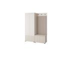 Jerpax Garderobe, Beige, Creme, Holzwerkstoff, 140x185x40 cm, Garderobe, Garderoben-Set & Garderoben-Serien, Garderoben-Sets