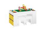 SoBuy Kindersitzgruppe, Weiß, Holzwerkstoff, 87x50x50 cm, Kinder- & Jugendzimmer, Kindermöbel, Kindersitzmöbel & -tische, Kindersitzgruppen