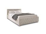 Juskys Polsterbett, Beige, Holzwerkstoff, 140x200 cm, Schlafzimmer, Betten, Polsterbetten