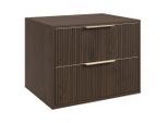 Badplaats Waschbeckenunterschrank, Walnuss, Braun, Holz, Rechteckig, 60x46x46 cm, Badezimmer, Badezimmerschränke, Bad Unterschränke