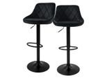 Ml-Design Barhocker, Schwarz, Metall, 37x106x47 cm, Esszimmer, Barmöbel, Barhocker