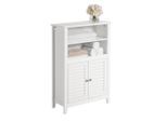SoBuy Badschrank, Weiß, Holzwerkstoff, 60x90x26 cm, Badezimmer, Badezimmerschränke, Midischränke