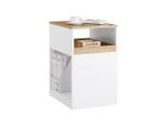 SoBuy Rollcontainer, Weiß, Holzwerkstoff, 40x65x50 cm, Arbeitszimmer, Container
