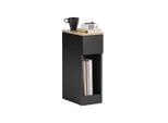SoBuy Nachttisch, Schwarz, Holzwerkstoff, 20x60x35 cm, Schlafzimmer, Nachttische