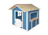 Home Deluxe Spielhaus, Blau, Holz, 118.2x132.5x111 cm, Outdoor Spielzeug, Spielhäuser