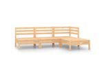 vidaXL Garten-Lounge-Set, Braun, Holz, Rechteckig, Loungemöbel, Gartenlounge-Sets