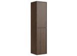 Badplaats Badezimmerschrank, Walnuss, Holz, 5 Fächer, Rechteckig, 38x170x33 cm, Badezimmer, Badezimmerschränke, Hochschränke