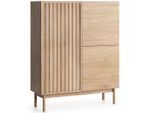 Konsimo® Kommode, Eiche, Holzwerkstoff, 106x130x37 cm, Hergestellt in Europa, Wohnzimmer, Kommoden & Sideboards, Highboards