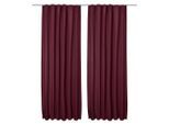 Beautissu Vorhang, Bordeaux, Textil, 140x245x1 cm, Wohntextilien, Gardinen & Vorhänge, Fertiggardinen, Fertiggardinen