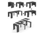 Dmora Tisch, Schwarz, Holzwerkstoff, 90x78x51 cm, Wohnzimmer, Wohnzimmertische, Konsolentische