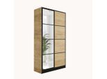 Kier Furniture Kleiderschrank, Honigeiche, Holzwerkstoff, 105x205x39 cm, Schlafzimmer, Kleiderschränke, Drehtürenschränke