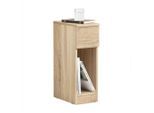 SoBuy Nachttisch, Natur, Holzwerkstoff, 20x60x35 cm, Schlafzimmer, Nachttische