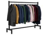 CLP Kleiderständer, Schwarz, Metall, 150x120x38 cm, Garderobe, Garderobenständer