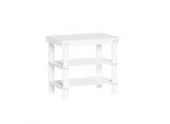 SoBuy Schuhregal, Weiß, Holz, 50x45x29 cm, Garderobe, Schuhaufbewahrung, Schuhregale