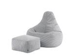 icon Sitzsack, Grau, Textil, 200 L, 1-Sitzer, Freiform, 82x76x82 cm, Hergestellt in Deutschland, Wohnzimmer, Hocker, Sitzsäcke, XXL Sitzsäcke