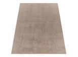 Paco Home Kurzflorteppich, Taupe, Textil, Rechteckig, 160x220 cm, strapazierfähig, für Fußbodenheizung geeignet, Teppiche & Böden, Teppiche