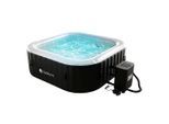 Juskys Whirlpool, Schwarz, Kunststoff, 185x65x185 cm, Freizeit, Pools und Wasserspaß, Whirlpools