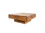 riess-ambiente Couchtisch, Braun, Braun, Holz, Holz, Sheesham, Rechteckig, 70x35x70 cm, Wohnzimmer, Wohnzimmertische, Couchtische
