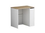Vicco Waschmaschinenschrank, Weiß, Holzwerkstoff, 4 Fächer, 93.5x88.5x60 cm, Waschküche, Waschmaschinenschrank
