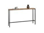 SoBuy Konsolentisch, Braun, Holzwerkstoff, Metall, 120x65x20 cm, Wohnzimmer, Wohnzimmertische, Konsolentische