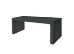 Home Deluxe Sitzbank, Schwarz, Holz, 110x42x40 cm, Gartenmöbel, Gartenbänke