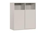 Mokebo Wäscheschrank, Beige, Holzwerkstoff, 80x95x40 cm, Badezimmer, Badezimmerschränke, Midischränke