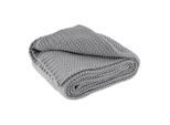 wometo Strickdecke, Grau, Textil, 140x190 cm, Oeko-Tex®, Wohntextilien, Decken, Kuscheldecken